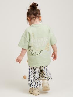 Claude & Co Baby Lenni Cotton Banana Split T-Shirt, Pistachio - view 2, Pistachio