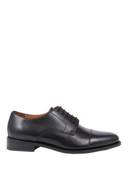 Jones Bootmaker Bennett Leather Derby Shoes, Black, Black