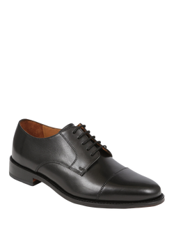 Jones Bootmaker Bennett Leather Derby Shoes, Black - view 2, Black
