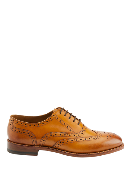 Jones Bootmaker Braxton Leather Brogues, Tan