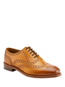 Jones Bootmaker Braxton Leather Brogues - view 2, Tan