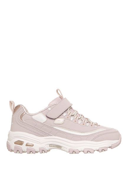 Skechers Kids' Layered Gore & Strap with Air-Cooled Memory Foam Trainers, Rsgd, Rsgd