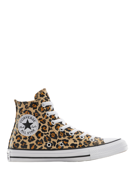 Converse Chuck Taylor All Star Leopard Print Hi-Top Trainers, Hay Day/White/Black, Hay Day/White/Black