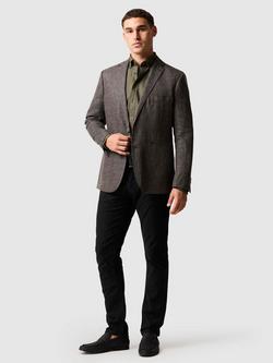 Rodd & Gunn Cascades Sports Fit Single Breasted Linen Wool Blend Blazer, Granite - view 2, Granite