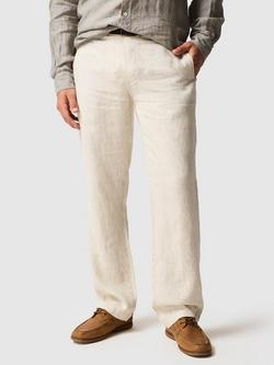 Rodd & Gunn Spencer Bay Linen Trousers, Oatmeal