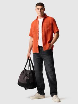 Rodd & Gunn Point Break Short Sleeve Shirt, Tangerine - view 2, Tangerine