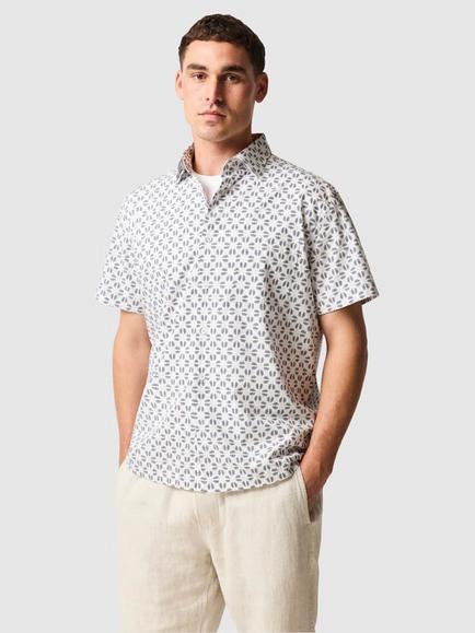 Rodd & Gunn Crown Hill Cotton Short Sleeve Shirt, Royal