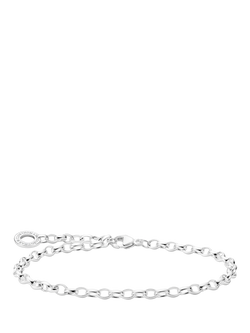 THOMAS SABO Charm Club Classic Bracelet, 17cm, Silver, Silver
