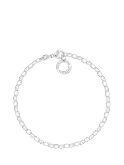 THOMAS SABO Charm Club Classic Bracelet, 17cm, Silver - view 2, Silver