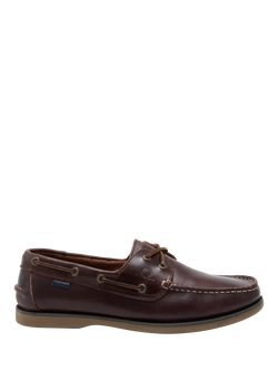 Chatham Whitstable Leather Boat Shoes, Oxblood, Oxblood