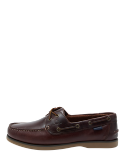 Chatham Whitstable Leather Boat Shoes, Oxblood - view 2, Oxblood
