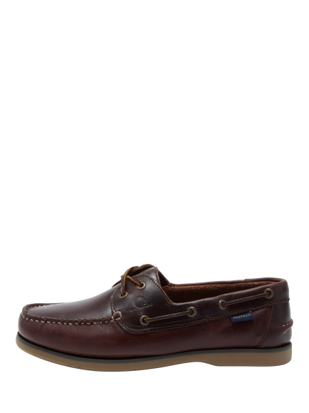 Chatham Whitstable Leather Boat Shoes, Oxblood - view 2, Oxblood