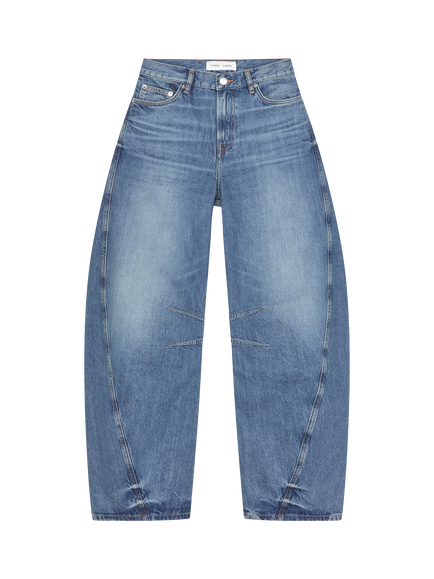 Samsøe Samsøe Harpo Mid Rise Barrel Leg Jeans, Sephia Blue, Sephia Blue