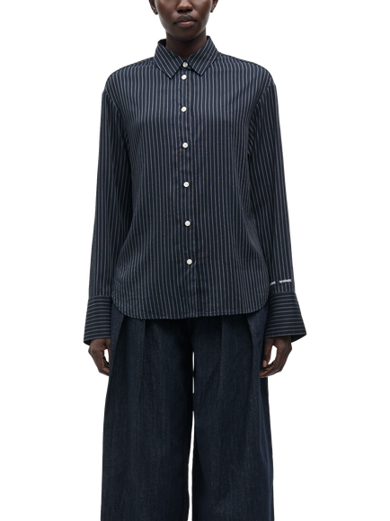 Samsøe Samsøe Ryanna Striped Shirt, Nearly Black, Nearly Black