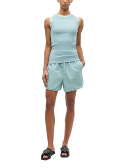 Samsøe Samsøe Sajulio Cotton Shorts, Aqua, Aqua