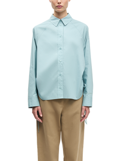 Samsøe Samsøe Sarita Cotton Shirt, Aqua, Aqua