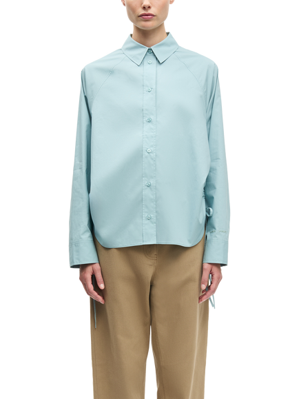 Samsøe Samsøe Sarita Cotton Shirt, Aqua, Aqua