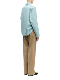 Samsøe Samsøe Sarita Cotton Shirt, Aqua - view 2, Aqua