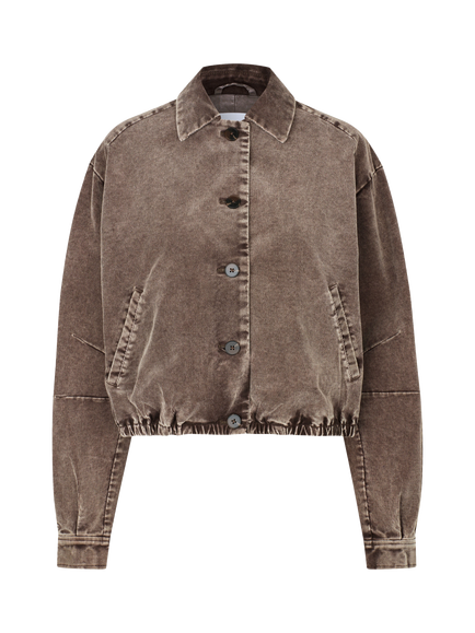 Samsøe Samsøe Kella Corduroy Denim Bomber Jacket, Washed Beige, Washed Beige