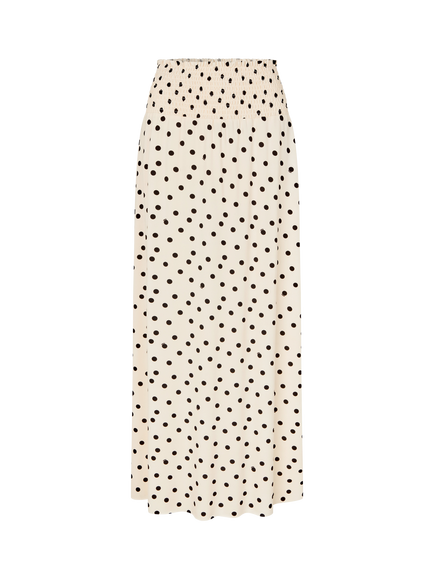 Samsøe Samsøe Saumi Polka Dot Maxi Skirt, Cream/Black, Cream/Black