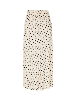 Samsøe Samsøe Saumi Polka Dot Maxi Skirt, Cream/Black - view 2, Cream/Black