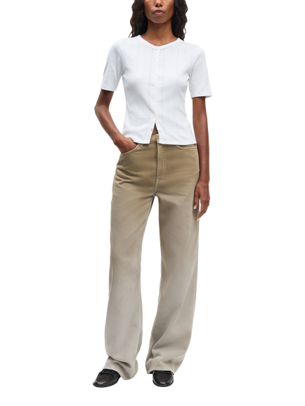 Samsøe Samsøe Sashelly Loose Fit Wide Leg Jeans, Light Brown, Light Brown