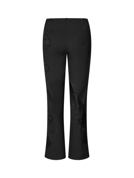Samsøe Samsøe Bonnie Lace Trousers, Black - view 2, Black