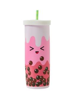 Angels by Accessorize Boba Pencil Case, Pink, Pink