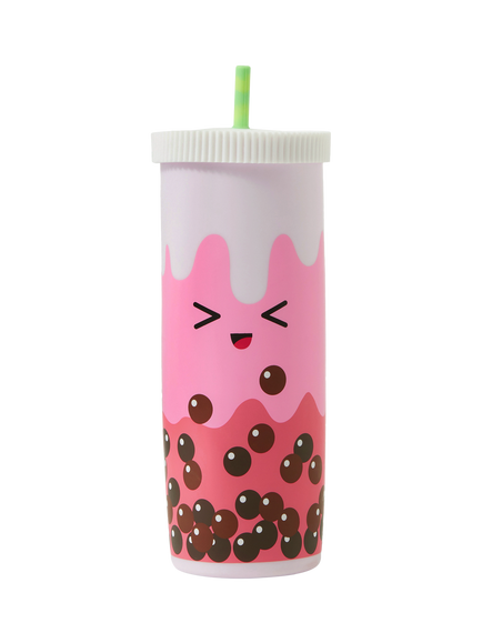Angels by Accessorize Boba Pencil Case, Pink, Pink