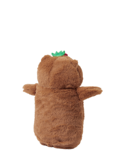 Angels by Accessorize Fluffy Capybara Pencil Case, Beige - view 2, Beige