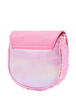 Angels by Accessorize Kids' Flower Sequin Flapover Bag, Pastel/Multi - view 2, Pastel/Multi