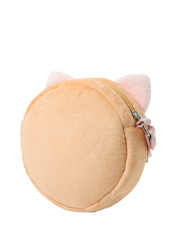 Angels by Accessorize Kids' Plush Doughnut Crossbody Bag, Pink - view 2, Pink