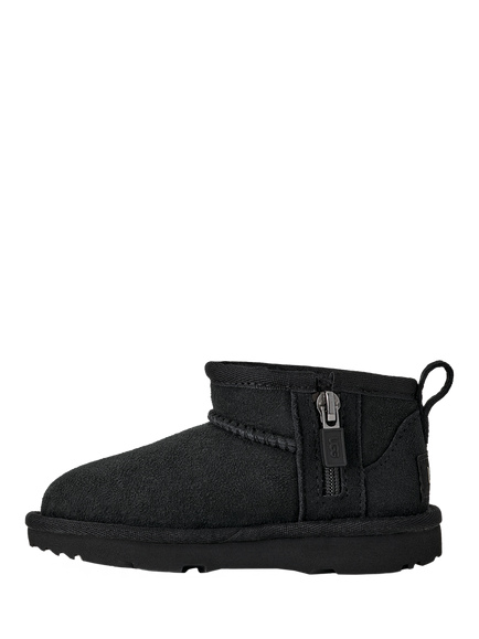 UGG Kids' Classic Ultra Mini Boots, Black - view 2, Black
