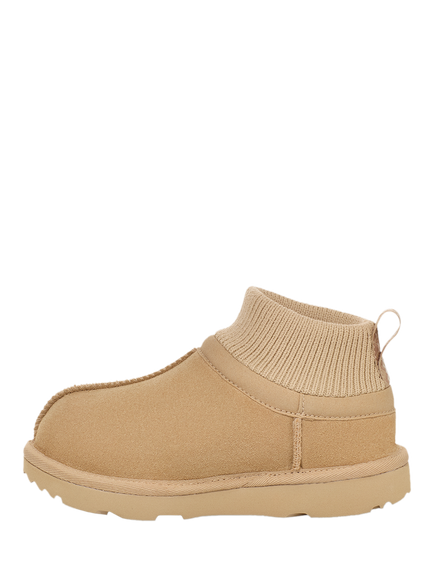 UGG Kids' Classic Ultra Stretch Cuff Boots, Mustard Seed - view 2, Mustard Seed