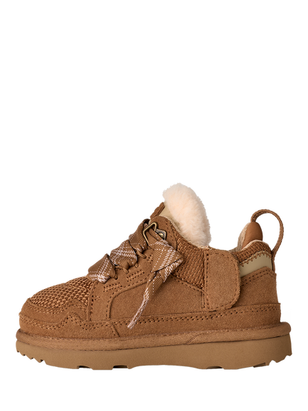UGG Kids' Lowmel Suede Lace-Up Boots, Brown Tan - view 2, Brown Tan