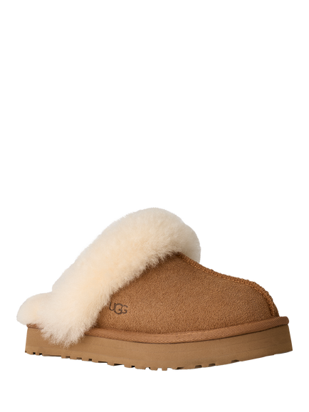 UGG Kids' Disquette Mule Slippers, Brown Tan - view 2, Brown Tan
