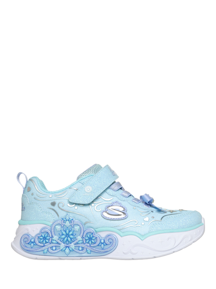 Skechers Kids' Lil Princess Tiara Trainers, Light Blue, Ltbl
