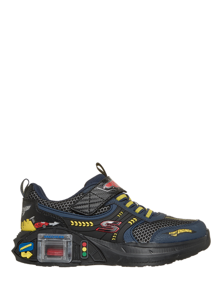 Skechers Kids' Garage Trainers, Black, Bknv