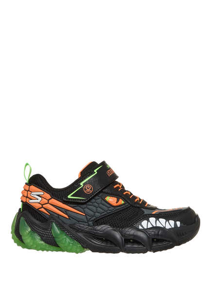 Skechers Kids' Skech-O-Saurus Light Up 3.0 Trainers, Bklm, Bklm