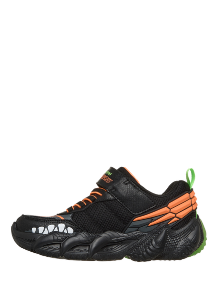 Skechers Kids' Skech-O-Saurus Light Up 3.0 Trainers, Bklm - view 2, Bklm
