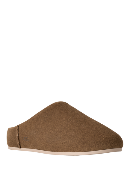 UGG Elea Suede Sheepskin Mule Slippers, Bronze - view 2, Bronze