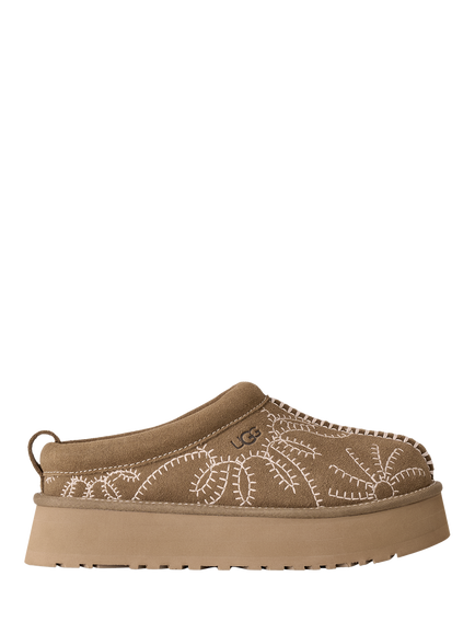 UGG Tazz Botanic Suede Slippers, Chestnut, Chestnut