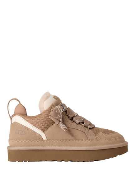 UGG Lowmel Suede Blend Trainers, Sand, Sand