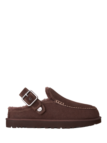 UGG Evelina Goldenstar Suede Clogs, Burnt Cedar, Burnt Cedar