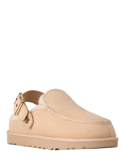 UGG Evelina Goldenstar Suede Clogs, Sand - view 2, Sand