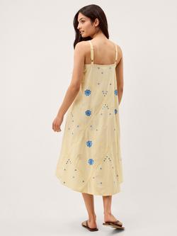 Monsoon Sophie Floral Cami Dress, Yellow/Blue - view 2, Yellow/Blue