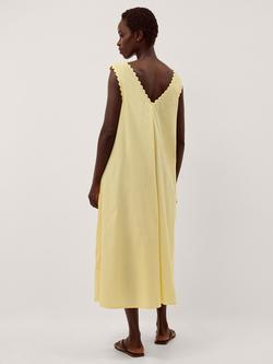 Monsoon Sunny Midi Dress, Yellow - view 2, Yellow