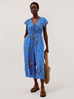 Monsoon Amiee Jumpsuit containing LENZING™ ECOVERO™ Viscose, Blue, Blue