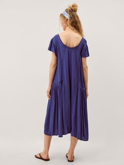 Monsoon Eva Lace Culotte Jumpsuit containing LENZING™ ECOVERO™ Viscose, Blue - view 2, Blue