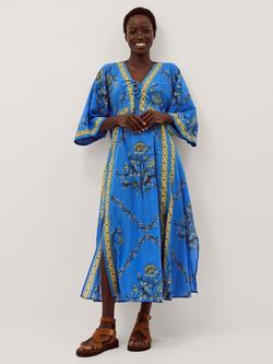 Monsoon Amiee Kaftan, Blue, Blue